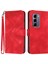 Infinix Hot 50 Pro+ 4g Kırmızı Için Çizgi Desenli Pu Kılıf (Yurt Dışından) 1