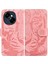 Tecno Spark Go 1 / Pop 9 Pro Pembe Için Kaplan Kabartmalı Deri Kılıf (Yurt Dışından) 1