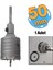 Adaptörlü Metal Sds Plus Elmas Panç Ø 50 mm Çap Delik Oyuk Açma Delme Buat Açma Testeresi 1 Adet 1
