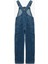 Pamuklu Kare Yaka Ayarlanabilir Askılı Uzun Denim Tulum 2