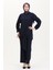 Önden Bağlamalı Tunik Pantolon Ikili Takım 7680-01 Lacivert 2