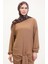 Önden Bağlamalı Tunik Pantolon Ikili Takım 7680-03 Sütlü Kahve 3