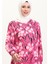 Büyük Beden Desenli Tunik 1129-01 Fuşya 3