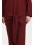 Önden Bağlamalı Tunik Pantolon Ikili Takım 7680-02 Bordo 4