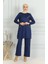 Püskül Detaylı Tunik Pantolon Ikili Takım 20042-01 Lacivert 1