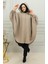 Kapüşonlu Kaşe Panço 0505-12 Camel 2