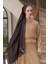 Kahverengi Ed Scarf Heritage Saye Desen Şal 2