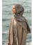 Bej Ed Scarf Iconic Collection Hasna Desen Şal 4