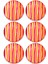 Joy Pasta Tabağı 6lı Set Kırmızı 19 cm 1