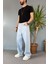 Buz Mavisi Baggy Kot Pantolon 3