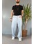 Buz Mavisi Baggy Kot Pantolon 5