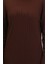Fitilli Triko Elbise 24207-05 Kahverengi 4