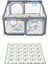 Playard Güvenli Bebek Ve Çocuk Oyun Alanı Oyun Parkı 120X120 Oyun Matı Topları Yatak 7