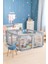 Playard Güvenli Bebek ve Çocuk Oyun Alanı Oyun Parkı 120X120 Oyun Matı Topları ve Yataklı 3