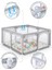 Playard Güvenli Bebek ve Çocuk Oyun Alanı Oyun Parkı 120X120 Oyun Matı Topları ve Yataklı 4