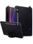 Samsung Galaxy Tab A9+ Kılıf El Tutma Çubuğu Pc+Silikon Tablet Kılıfı-Siyah+Turuncu (Yurt Dışından) 1