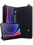 Samsung Galaxy Tab A9+ Kılıf El Tutma Çubuğu Pc+Silikon Tablet Kılıfı-Siyah+Turuncu (Yurt Dışından) 5