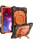 Samsung Galaxy Tab A7 Lite 8.7-Inç T225/T220 Kılıf Silikon+Pc Kickstand Tablet Kılıfı, Kullanışlı Askı, Omuz Askısı-Siyah/mavi (Yurt Dışından) 1