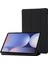 Samsung Galaxy Tab S10+ Kılıf Pu Deri+Silikon Üç Katlı Standlı Tablet Kılıfı-Siyah 1