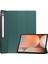 Samsung Galaxy Tab S9 Ultra/galaxy Tab S10 Ultra Için Enkay Şapka Prens Üç Katlı Stand Kapak Pu Deri+Pc Tablet Kılıfı-Koyu Yeşil 1