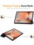 Samsung Galaxy Tab S9 Ultra/galaxy Tab S10 Ultra Için Enkay Şapka Prens Üç Katlı Stand Kapak Pu Deri+Pc Tablet Kılıfı-Koyu Yeşil 3