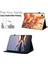 Samsung Galaxy Tab A 10.1 (2016) T580 Kılıf Desenli Deri Tablet Kılıfı, Otomatik Uyku/uyandırma, Kart Tutucu-Müzik Notası Kedi 5