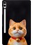 Samsung Galaxy Tab A9+ Kılıf Desen Baskı Ince Tpu Tablet Koruyucu Kapak-Garfield Cat 1