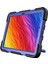 Samsung Galaxy Tab A7 Lite 8.7 Inç T225/T220 Kılıf Silikon+Pc Kickstand Tablet Kılıfı, Kullanışlı Askı, Omuz Askısı-Siyah/gül (Yurt Dışından) 3