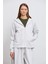 Kapüşonlu Fermuarlı Teknik Sweatshirt 4