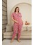 Büyük Beden Pamuk Düğmeli Kadın Pijama Takımı – Rahat ve Şık Gömlek Pijama Tasarımı 1
