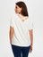 Yuvarlak Yaka Düşük Kollu T-Shirt B00003-1 3