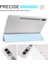Samsung Galaxy Tab S10+ Kılıf Için Kalem Yuvası Üç Katlı Standlı Pu Deri + Tpu Tablet Kapak Otomatik Uyandırma/uyku-Bebek Mavisi 4