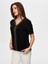 Gold Trok Taş Detaylı V Yaka Kısa Kol T-Shirt S25TSH069 3