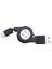 USB Type C USB 3.1 Geri Çekilebilir Kablo Şarj Cihazı Şarj Type-C Usb-C Kablosu Siyah (Yurt Dışından) 1
