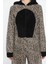 Kadın Leopar Desen Polar Pijama Tulum 4