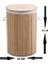 DecoHandy Yuvarlak Bambu Kirli Sepeti 1