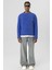 Bisiklet Yaka Oversize Peluş Sweatshirt Saks 5