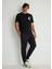 Beli Lastikli Siyah Jogger Pantolon 0010190-900 1