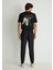 Beli Lastikli Siyah Jogger Pantolon 0010190-900 5