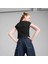 Kadın Siyah Puma Wardrobe Ess Ribbed Baby Tee Siyah Kadın Crop 2