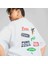 Kadın Beyaz Puma Wardrobe Ess Graphic Tee Beyaz Kadın T-Shirt 2