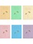 Pastel Sert Kapak 14*20 96 Yp. Çizgili Defter Seti 6'lı 1