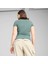 Kadın Yeşil Puma Wardrobe Ess Slim Tee Yeşil Kadın T-Shirt 2