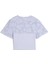 Kadın Mavi Puma Lace Top - Short Mavi Kadın Crop 4