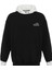 Yazı Detaylı Oversize Kapüşonlu Sweatshirt Siyah 2