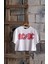 Ac/cd Beyaz Crop Pembe Baskılı T-Shirt 2