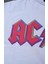 Ac/cd Beyaz Crop Pembe Baskılı T-Shirt 4