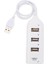 USB Hub 2.0 Çoklu USB Yüksek Hızlı Hub Ayırıcı 4 Portlu USB Hub Adaptörü Dizüstü Bilgisayar Alıcısı Bilgisayar Aksesuarları Beyaz (Yurt Dışından) 1