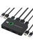 Kvm Switch 2 Port Kutusu USB ve HDMI Uyumlu Anahtar 2 Bilgisayar, Klavye, Fare, Yazıcı ve Bir Hd Monitör Paylaşımı (Yurt Dışından) 1