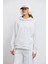 Dökümlü Fit Kapüşonlu Sweatshirt 2